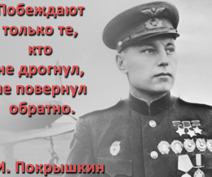 Побеждают только те, кто не дрогнул, не повернул обратно. 103 года назад родился Александр Иванович Покрышкин