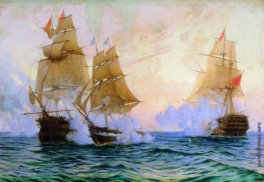Победа русских в сражении у Босфора (1828–1829) 